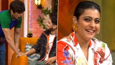 The Kapil Sharma Show: Comedian Jayvijay Sachan Mimics Shah Rukh Khan and His Hilarious Impression Leaves Kajol in Splits (Watch Video)